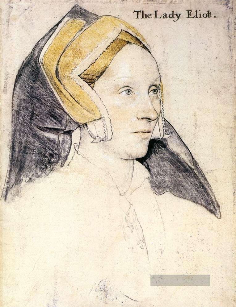 Lady Elyot Renaissance Hans Holbein der Jüngere Ölgemälde